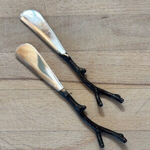 ROOST TWIG COCKTAIL CHEESE KNIVES: Set of 2